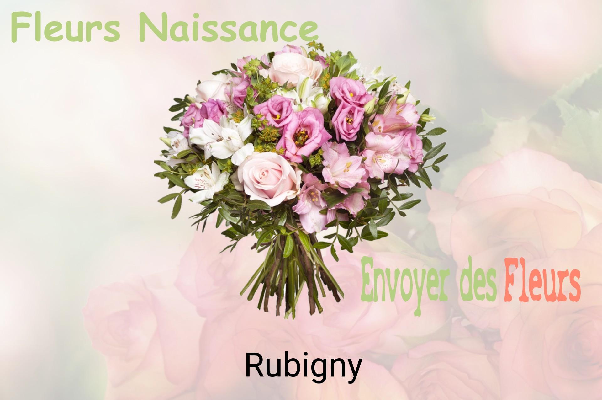 Bouquet de fleurs de naissance livré à Rubigny